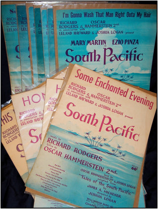 [South Pacific] Rodgers, Richard. (1902-1979) &amp; Hammerstein, Oscar. (1895-1960) Collection of  Eleven Sheet Music Songs