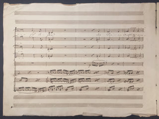 Spohr, Louis. (1784–1859) "Des Heilands letzte Stunden" - Autograph Musical Score Fragments