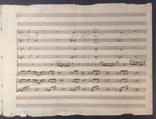 Spohr, Louis. (1784–1859) "Des Heilands letzte Stunden" - Autograph Musical Score Fragments