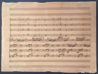 Spohr, Louis. (1784–1859) "Des Heilands letzte Stunden" - Autograph Musical Score Fragments