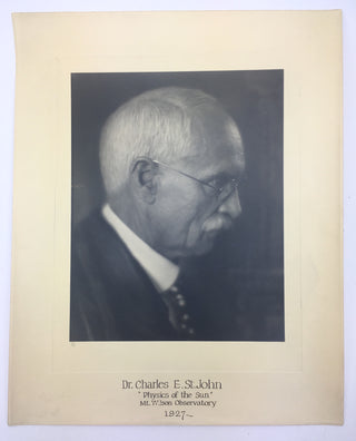 St. John, Charles Edward. (1857–1935) [Spurr, Ervin Willard.] Large Original Photograph