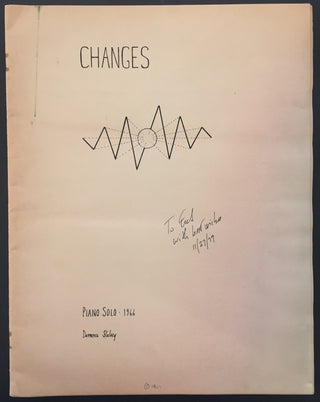 Stalvey, Dorrance. (1944–2005) "Changes" - Inscribed Sheet Music