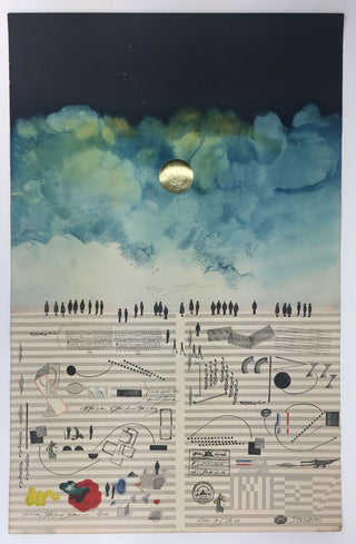 Steinberg, Saul. (1914-1999) Sheet Music and Facetious Sky