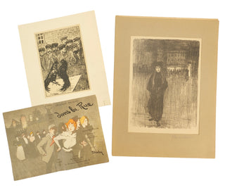 Steinlen, Théophile Alexandre. (1859 - 1923) Collection of Three Prints