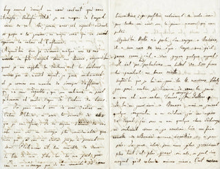 Heller, Stephen. (1833-1888) Two Autograph Letters Signed - "whenever I play a piece to a publisher I feel some kind of nausea"