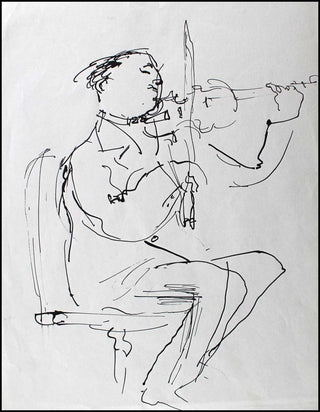 Stern, Isaac. (1920-2001) Original Portrait Drawing