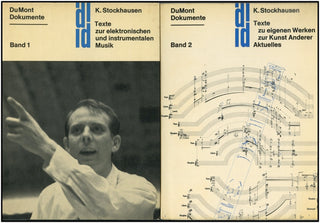 Stockhausen, Karlheinz.  (1928 - 2007) Texte, Bande 1 and 2. [From the Collection of Claudio Arrau]