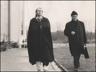 Stockhausen, Karlheinz. (1928–2007) & Messiaen, Olivier. (1908–1992) Original 1970 Photograph of the Two Composers Together