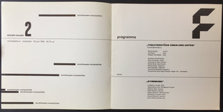 [Stockhausen, Karlheinz. (1928–2007)] Holland Festival '69 - ORIGINAL PROGRAM