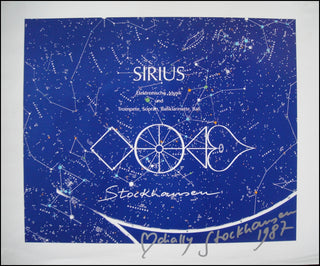 Stockhausen, Karlheinz.  (1928 - 2007) Signed Poster for "Sirius."