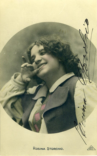 Storchio, Rosina. (1876-1945) Signed Postcard