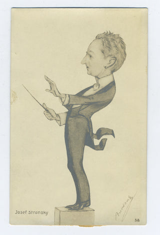 Stransky, Josef. (1872-1936) Caricature Portrait