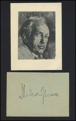 Strauss, Richard. (1864–1949) Autograph Signature