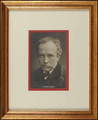 Strauss, Richard. (1864–1949) Signed Photograph