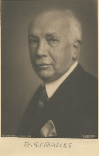 Strauss, Richard. (1864–1949) Postcard Photograph