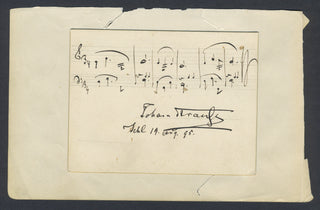 Strauss II, Johann. (1825–1899) Kaiser-Walzer - Autograph Musical Quotation