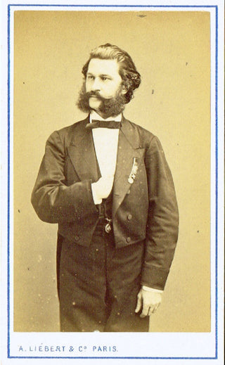 Strauss II, Johann. (1825–1899) Carte de Visite Photograph