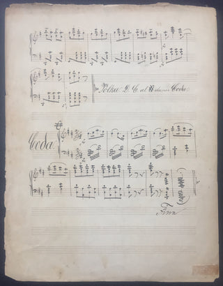 Strauss, Johann. (1804–1849) Juristen-Ball Polka - Copyist Manuscript