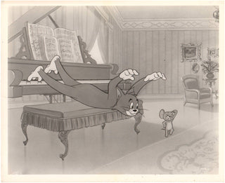 [Strauss, Johann. (1804–1849)]  "Johann Mouse" - 4 Original Tom & Jerry Animation Photographs