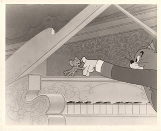 [Strauss, Johann. (1804–1849)]  "Johann Mouse" - 4 Original Tom & Jerry Animation Photographs