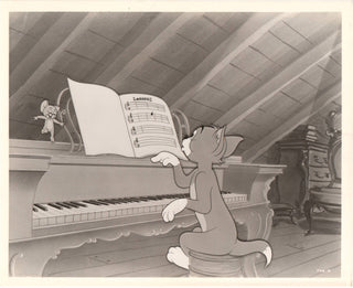 [Strauss, Johann. (1804–1849)]  "Johann Mouse" - 4 Original Tom & Jerry Animation Photographs