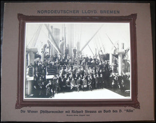 [Strauss, Richard. (1864–1949)] Large Original Photograph with Vienna Philharmonic