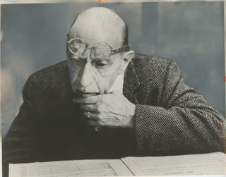 Stravinsky, Igor. (1882–1971) Original Press Photograph