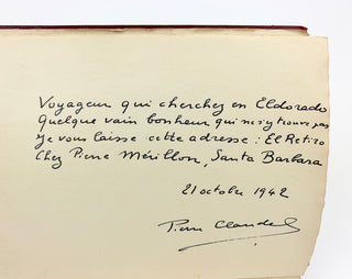 Stravinsky, Igor. (1882–1971) & Stravinsky, Vera. (1888–1982) & Boulanger, Nadia. (1887–1979) & Claudel, Paul. (1868–1955) Album Amicorum including Autographs and Drawings