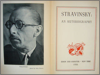 Stravinsky, Igor. (1882–1971) "Stravinsky: An Autobiography," Leonard Bernstein's Copy!