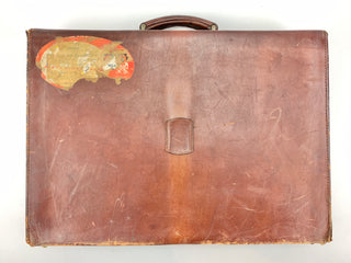 [Stravinsky, Igor. (1882–1971)] World War II-Era Leather Briefcase