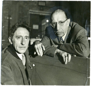 Stravinsky, Igor. (1882–1971) & Cocteau, Jean. (1889–1963) [Roth, Sanford H. (1906–1962)] Original 1956 Photograph