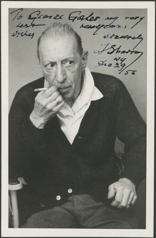 Stravinsky, Igor. (1882–1971) Signed Photograph - "my very best New Year's wishes"