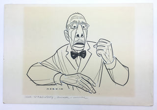 [Stravinsky, Igor. (1882–1971)] Norkin, Sam. (1917–2011) Original Drawing of Stravinsky