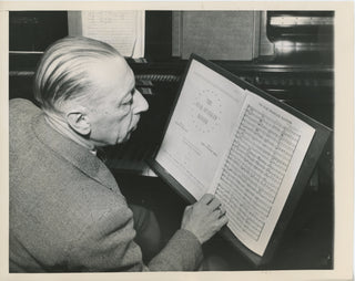 Stravinsky, Igor. (1882–1971) Original 1944 Press Photograph