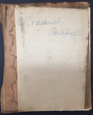 Stravinsky, Igor. (1882–1971) [Monteux, Pierre. (1875–1964)] Le Rossignol - Pre-Publication Act I Proofs with Autograph Corrections