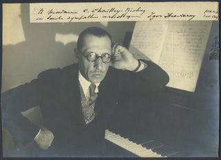 Stravinsky, Igor. (1882–1971) Signed Photograph