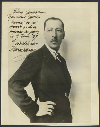 Stravinsky, Igor. (1882–1971) Signed Photograph