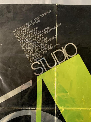 [Studio 54] Opening Night Invitation Poster