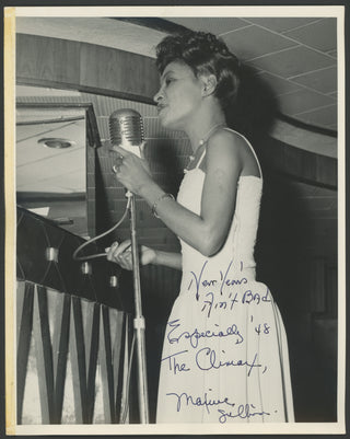 Sullivan, Maxine. (1911-1987) Signed Photograph from New Year's 1948