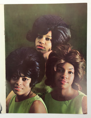 [The Supremes (1959–1977)] Ross, Diana. (b. 1944) & Wilson, Mary. (b. 1944) & Ballard, Florence. (1943–1976) "An Evening With the Supremes" - SIGNED Souvenir Program with Unsigned Program