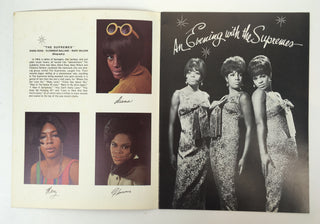 [The Supremes (1959–1977)] Ross, Diana. (b. 1944) & Wilson, Mary. (b. 1944) & Ballard, Florence. (1943–1976) "An Evening With the Supremes" - SIGNED Souvenir Program with Unsigned Program