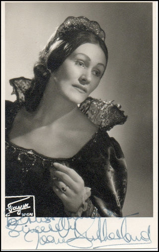 [In Memoriam] Sutherland, Joan. (1926 - 2010) Early Signed Photograph as "Donna Anna."