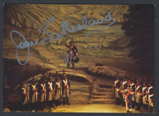 Sutherland, Joan. (1926–2010) Signed Postcard Photograph in "La Fille du Regiment"