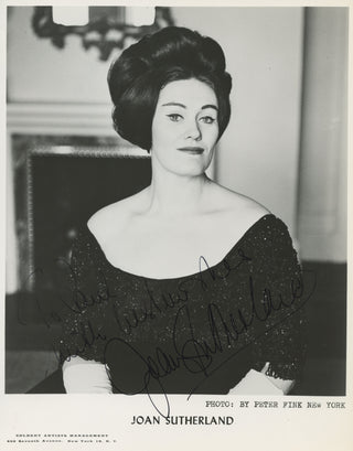 Sutherland, Joan. (1926–2010) Signed Photograph