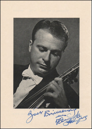 Szeryng, Henryk. (1918–1988) Signed Photograph