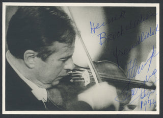 Szeryng, Henryk. (1918–1988) Signed Photograph