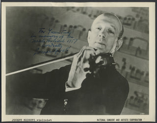 Szigeti, Joseph. (1892–1973) Signed Photograph