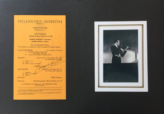 Szigeti, Joseph. (1892–1973) Signed Program, Performing his Signature Concertos