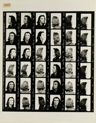 [Talking Heads] Byrne, David. (b. 1952) [Mondino, Jean-Baptiste. (b. 1949)] Three Oversized Contact Sheets for his solo album "David Byrne"