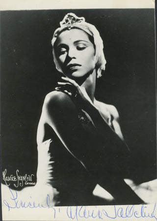 Tallchief, Maria. (1925–2013) Signed Photograph